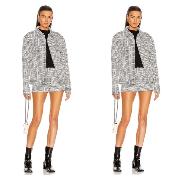 Givenchy Women's Size 26 Denim Jacquard Short EUC $990 - Picture 1 of 13